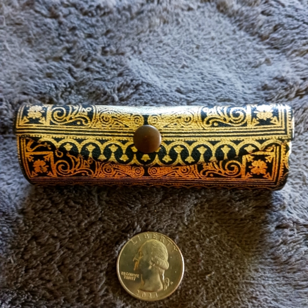 Italian Leather Lipstick Case